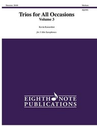 Trios for All Occasions, Volume 3, Alto Sax cover Thumbnail